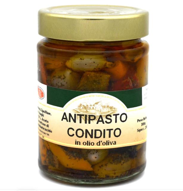 Antipasto di verdure artigianale in olio di oliva Marzano