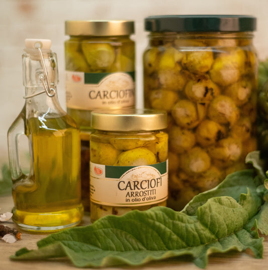 Carciofi arrostiti in olio d'oliva Marzano