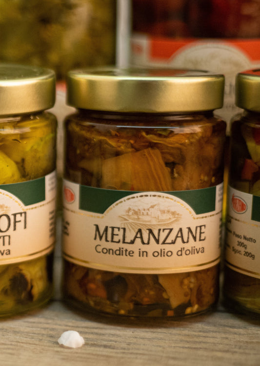 Melanzane condite in olio di oliva Marzano